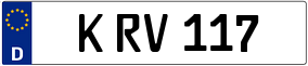 Trailer License Plate